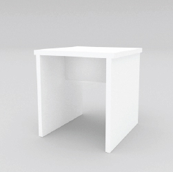 simple white table