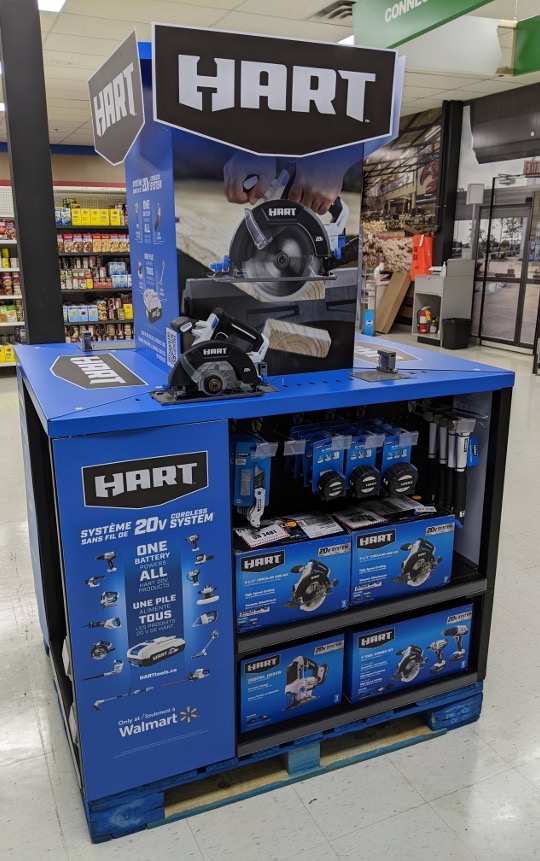 tool display in a retail store